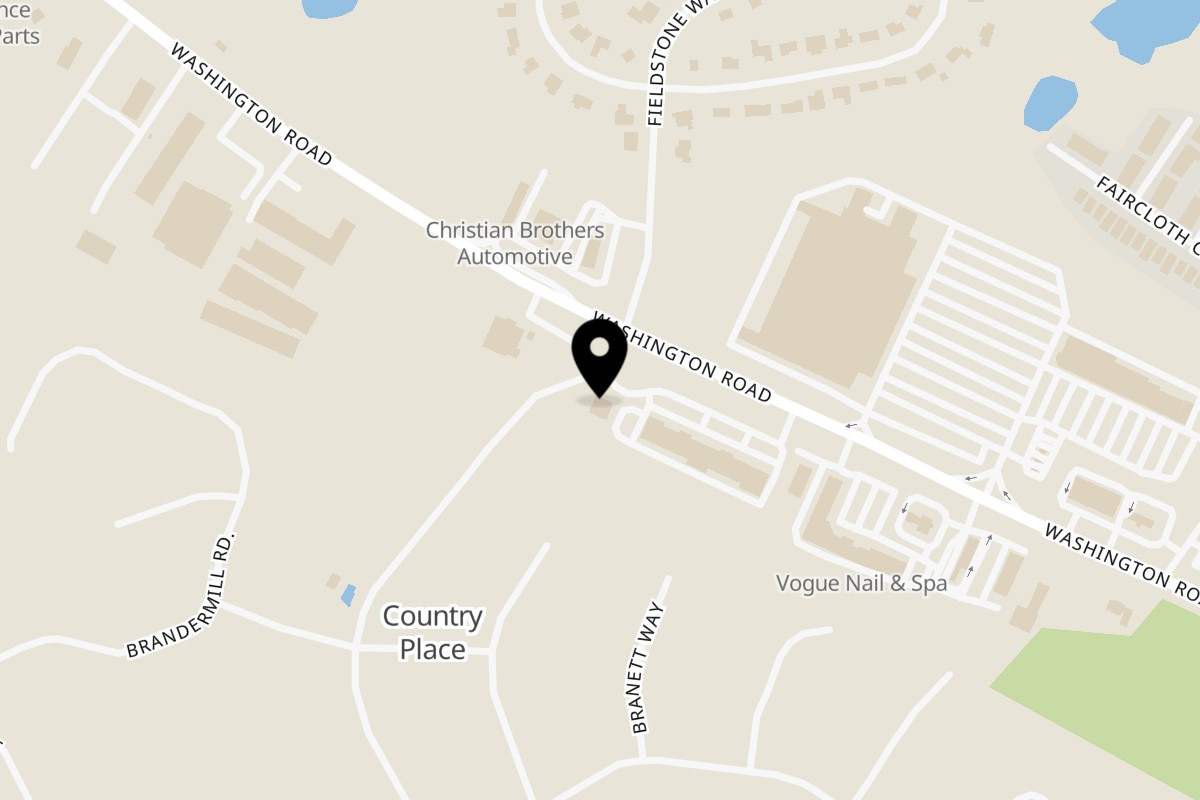 Map showing the location of That Flippin' Egg Evans on 4466 Washington Rd in Evans