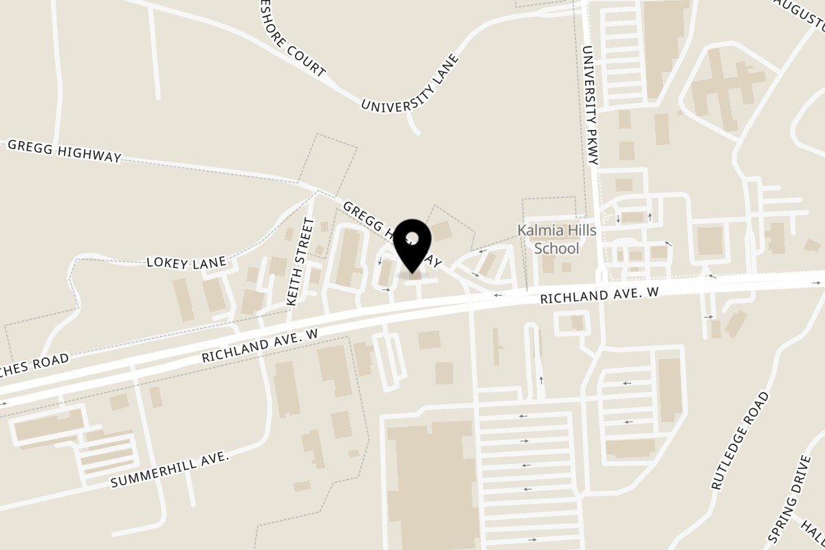 Map showing the location of That Flippin' Egg Aiken on 3602 Richland Ave W in Aiken